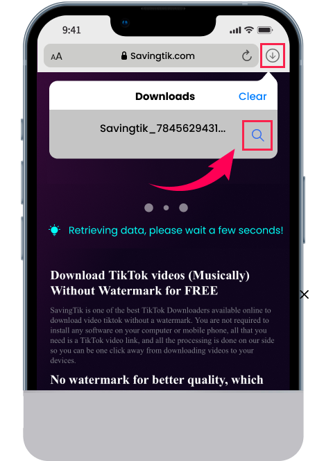 download TikTok video on iphone