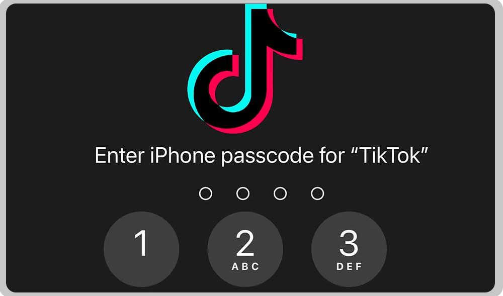 enter iphone passcode for-tiktok