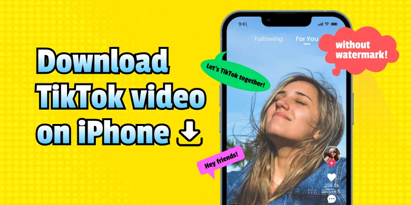 download TikTok video on iPhone